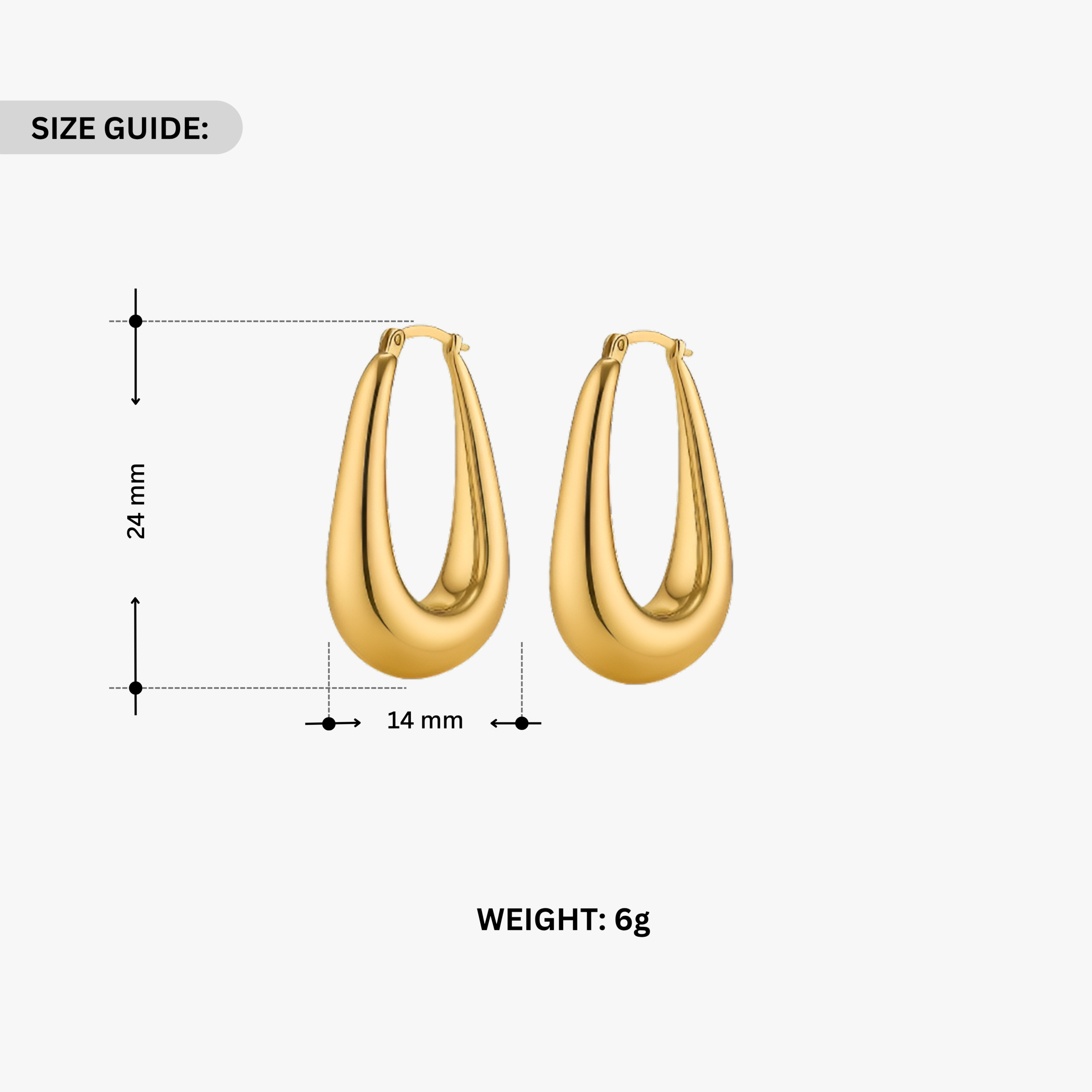 Golden Loops Raindrop Earring - Image 4