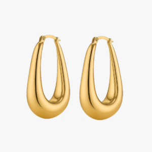 Golden Loops Raindrop Earring